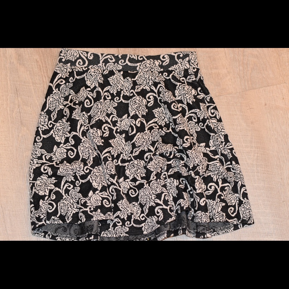 Black and white skirt